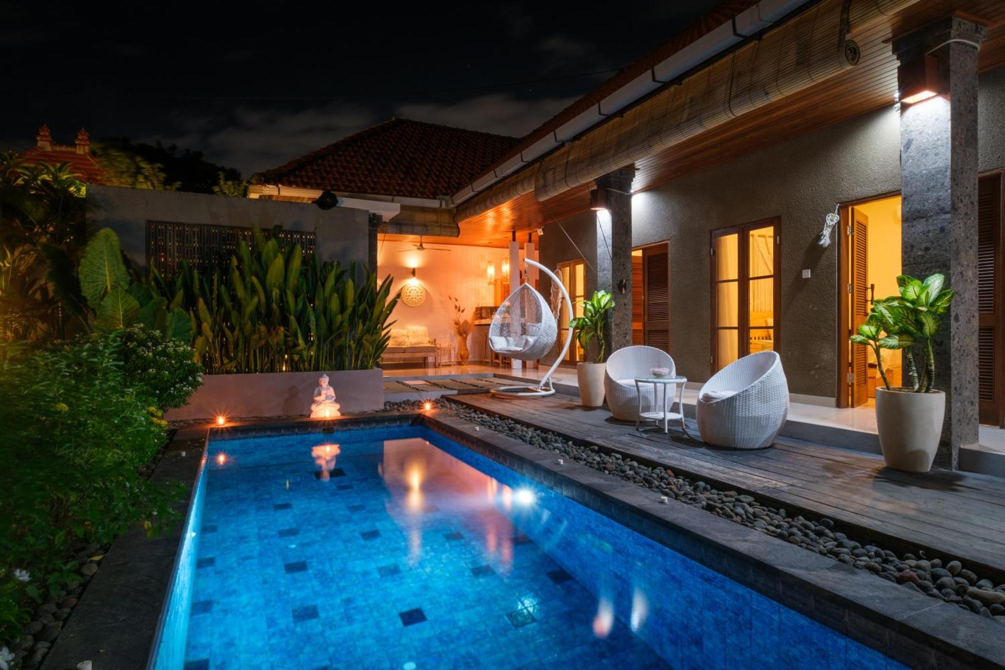 Luxurioese Poolvilla In Canggu Perfekt Fuer Entspannung Und Tropenflair Buitenkant foto